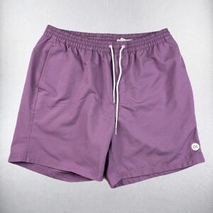 Outerknown Shorts Mens Large Nomadic Volley Purple Recycled Polyester 291800